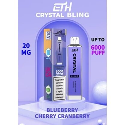 Crystal Bling 6000 Disposable Vape Puff Pod Device