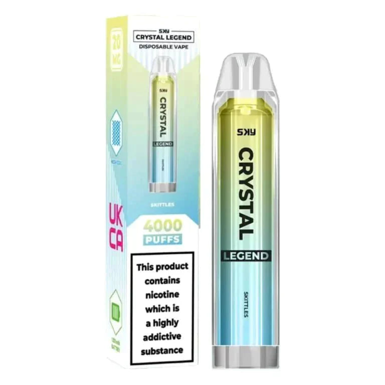 Crystal Legend 4000 Puffs Disposable Vape Pen E Cigarette Pack of 10