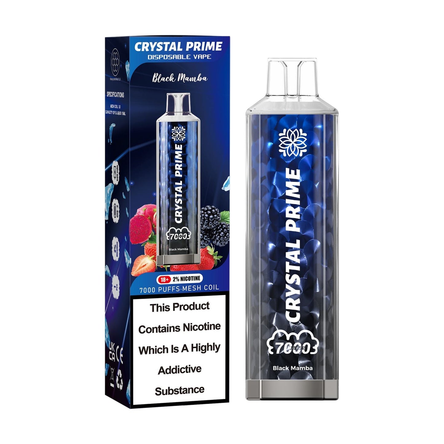 Crystal Prime 7000  Puffs Disposable Vape (Buy 10 Boxes)