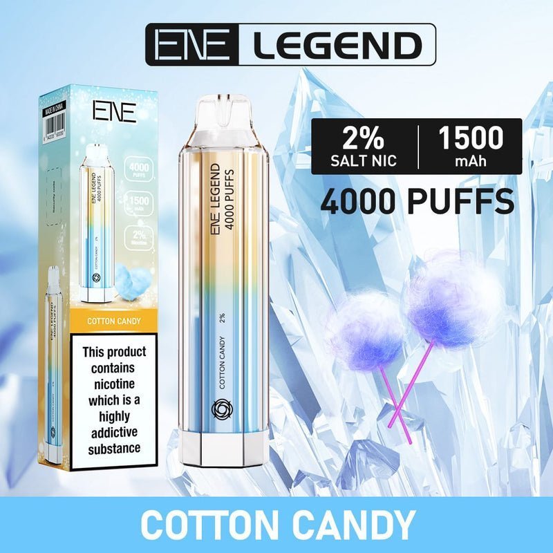 ENE Crystal Legend 4000 Disposable Vape Puff Bar Box of 10