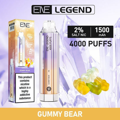 ENE Crystal Legend 4000 Disposable Vape Puff Bar Box of 10