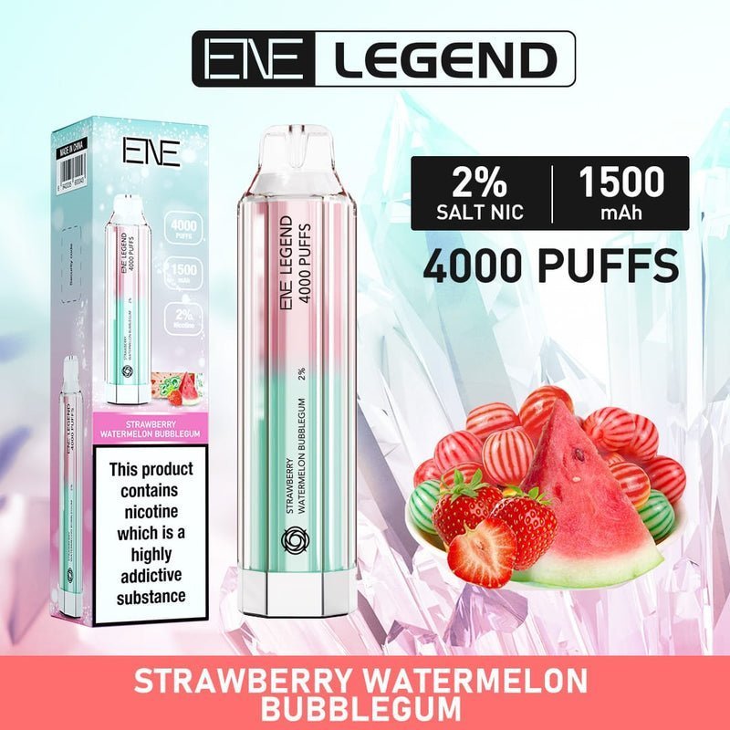 ENE Crystal Legend 4000 Disposable Vape Puff Bar Box of 10