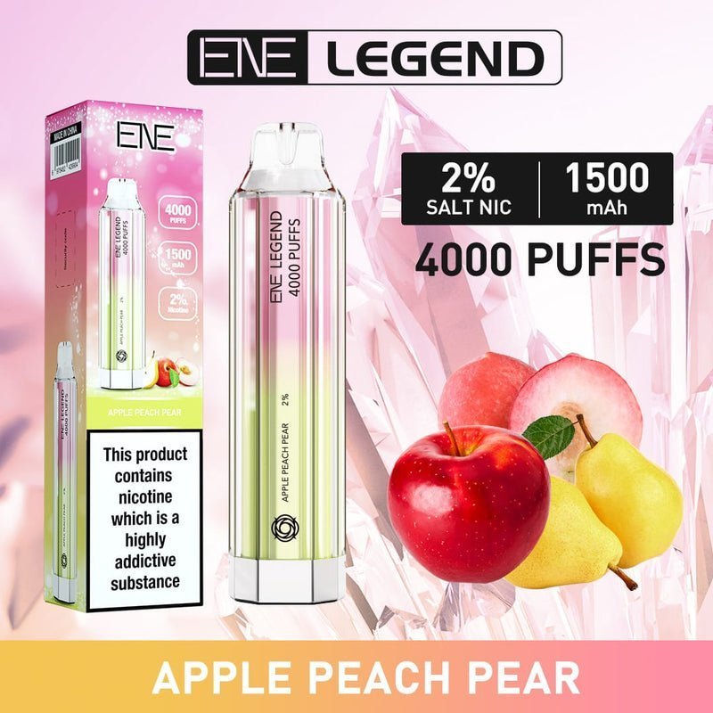 ENE Crystal Legend 4000 Disposable Vape Puff Bar Box of 10