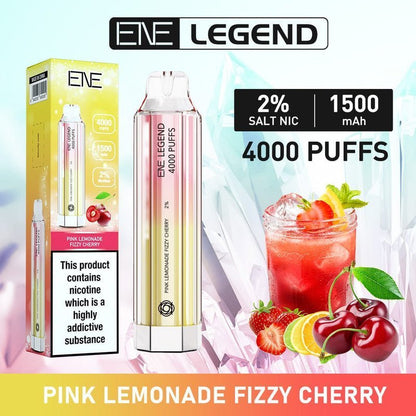 ENE Crystal Legend 4000 Disposable Vape Puff Bar Box of 10