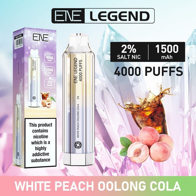 ENE Crystal Legend 4000 Disposable Vape Puff Bar Box of 10