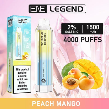 ENE Crystal Legend 4000 Disposable Vape Puff Bar Box of 10