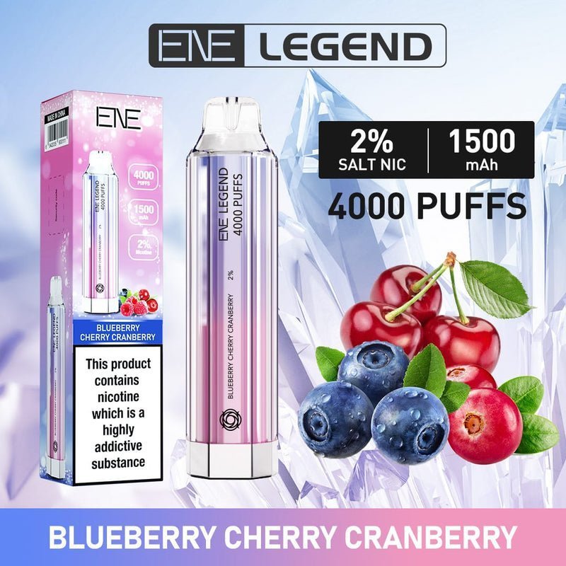 ENE Crystal Legend 4000 Disposable Vape Puff Bar Box of 10