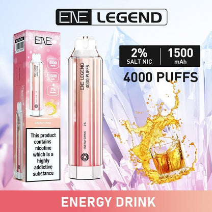 ENE Crystal Legend 4000 Disposable Vape Puff Bar Box of 10