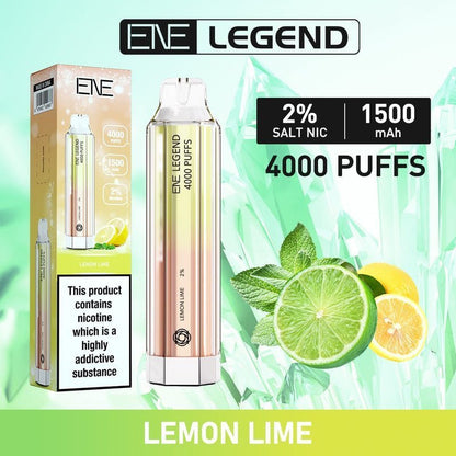 ENE Crystal Legend 4000 Disposable Vape Puff Bar Box of 10