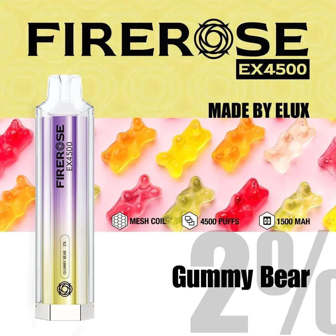 Firerose EX4500 Disposable Vape Pod Puff Pod Box of 10