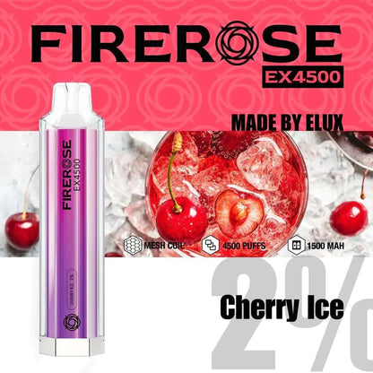 Firerose EX4500 Disposable Vape Pod Puff Pod Box of 10