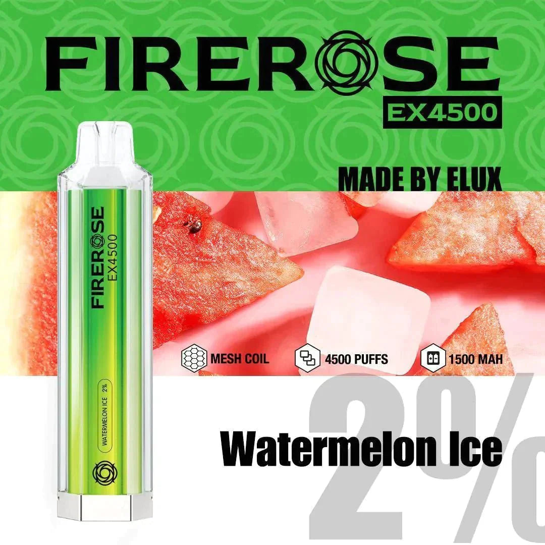 Firerose EX4500 Disposable Vape Pod Puff Pod Box of 10