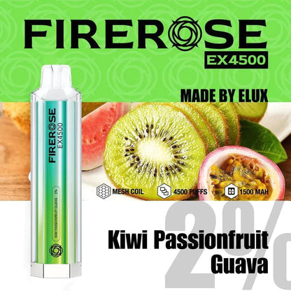 Firerose EX4500 Disposable Vape Pod Puff Pod Box of 10