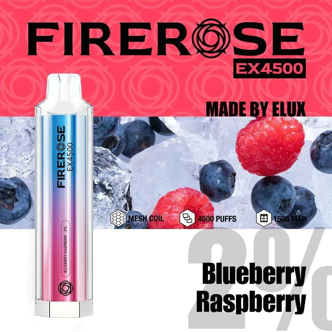 Firerose EX4500 Disposable Vape Pod Puff Pod Box of 10