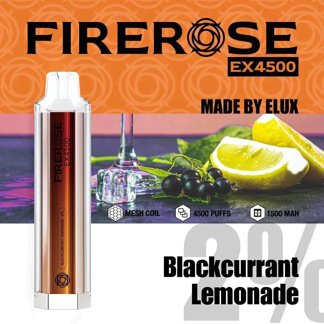 Firerose EX4500 Disposable Vape Pod Puff Pod Box of 10