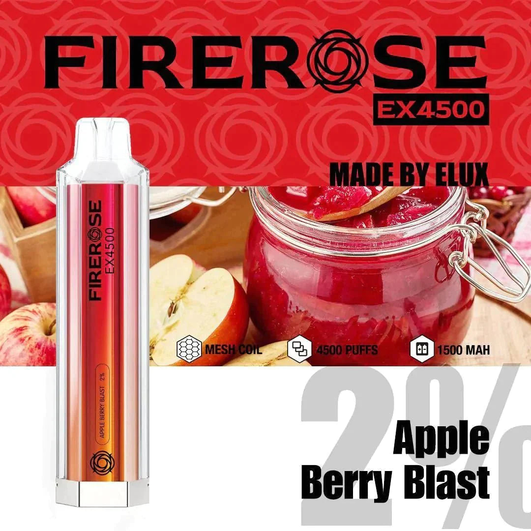 Firerose EX4500 Disposable Vape Pod Puff Pod Box of 10