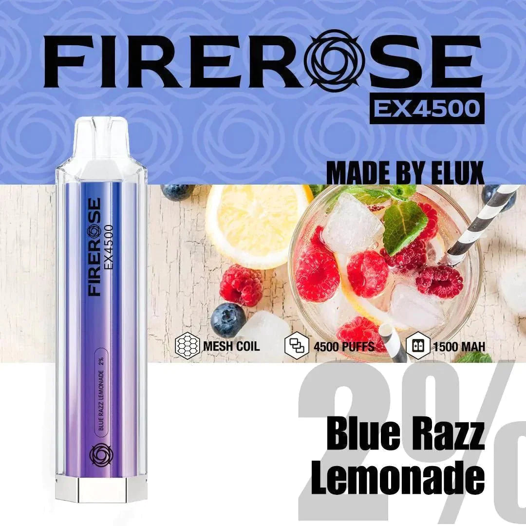 Firerose EX4500 Disposable Vape Pod Puff Pod Box of 10