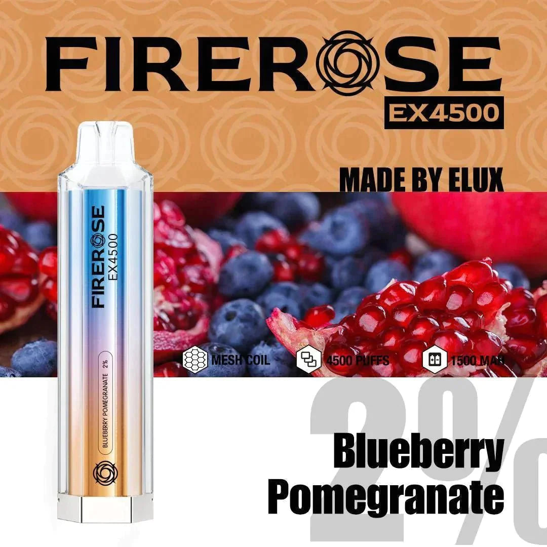 Firerose EX4500 Disposable Vape Pod Puff Pod Box of 10