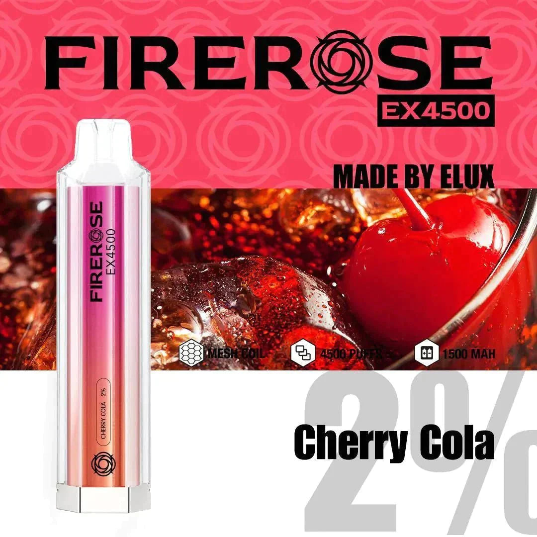 Firerose EX4500 Disposable Vape Pod Puff Pod Box of 10