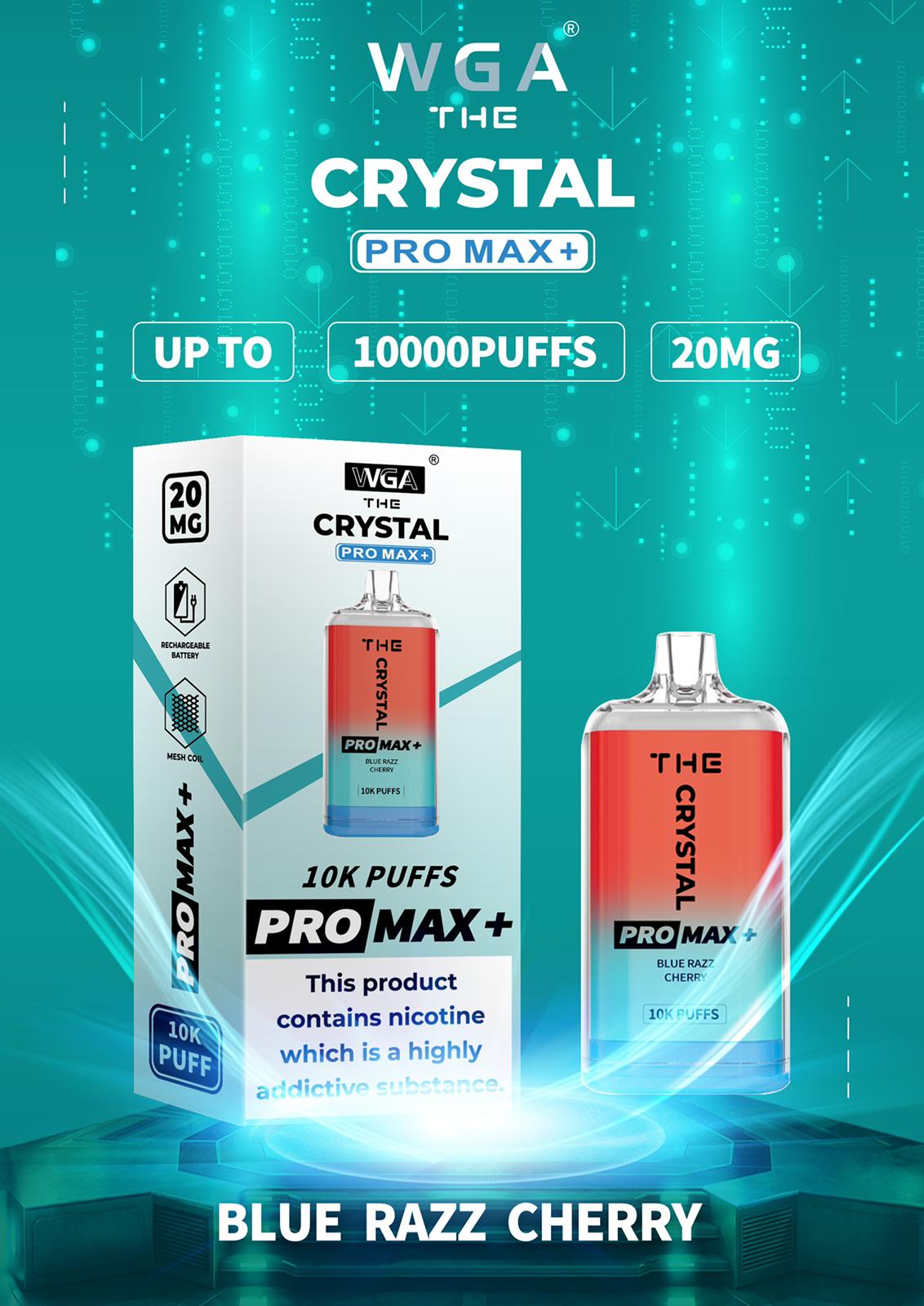 Crystal Pro Max + 10000 Disposable Vape Puff Device