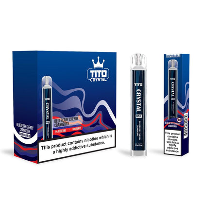 Tito Crystal 600 Disposable Vape Pod Box of 10