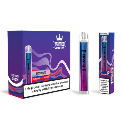 Tito Crystal 600 Disposable Vape Pod Box of 10