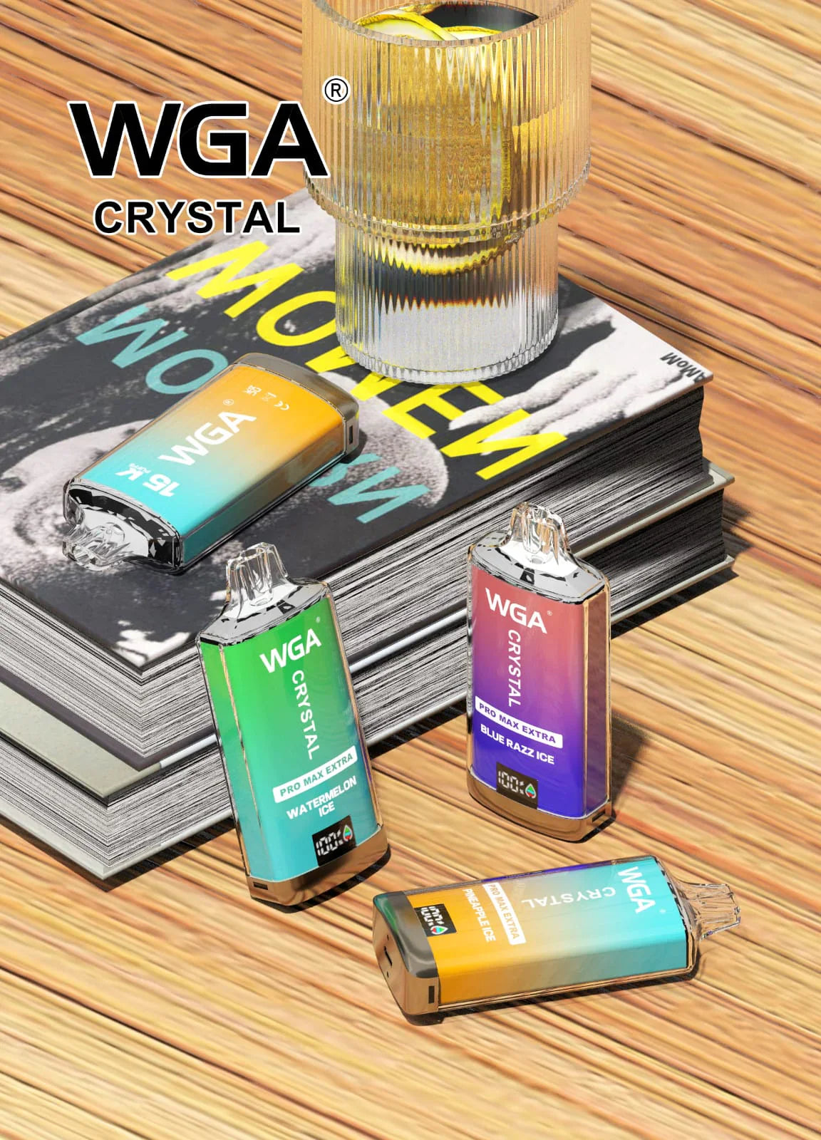 WGA Crystal Pro Max 15000 Puffs Disposable Vape Box of 10